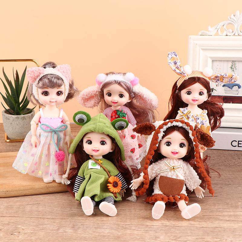 Innovative And Practical For Girls Birthday Gift Cute  Princess Diy Dress Up Toys  16Cm Exquisite Mini Imitation Dolls