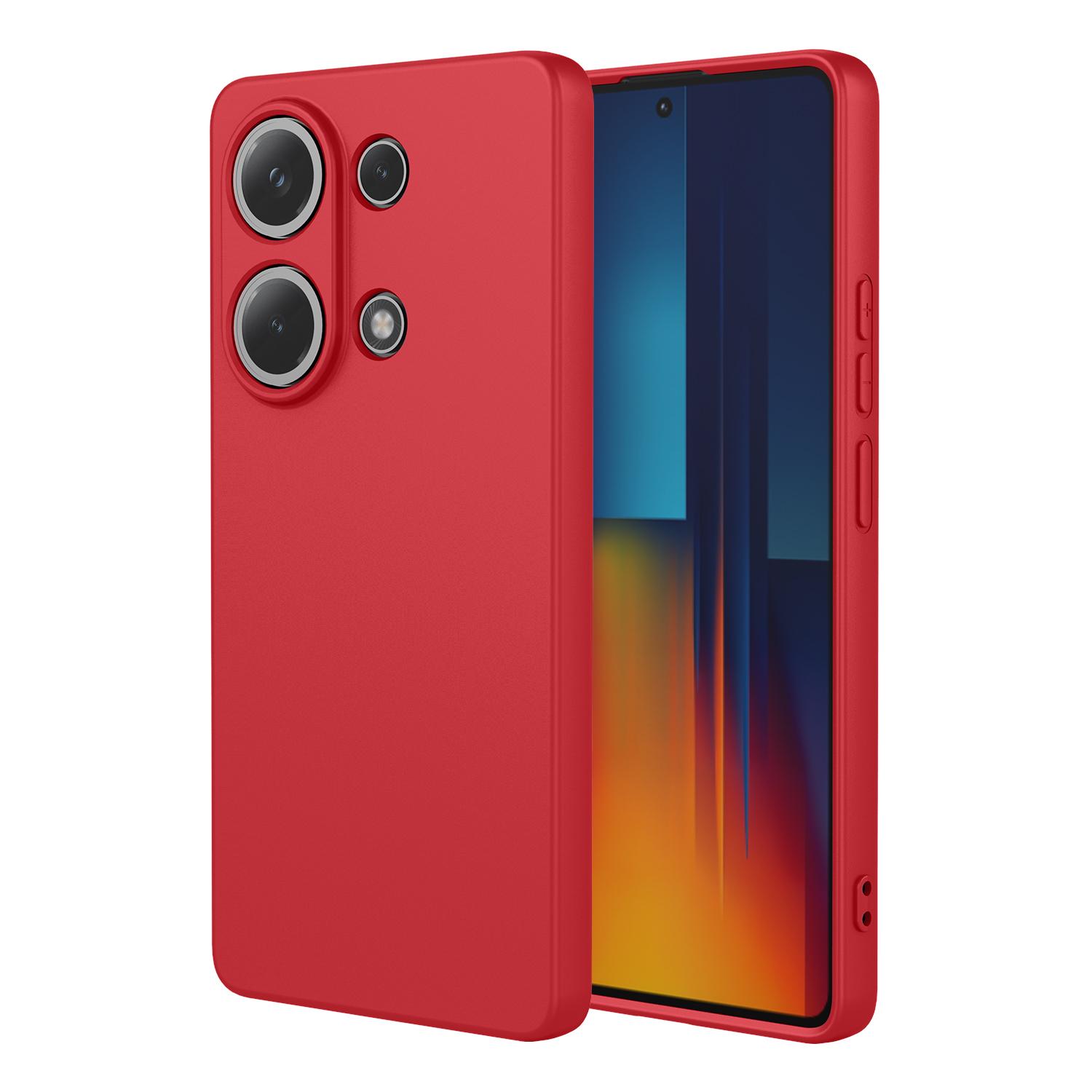 

Гибкий жидкий силиконовый чехол для Xiaomi Poco F6 M6 X6 F5 Pro C65 5G 4G защитный чехол бампер Fundas Coque Shell Capa Poco F6 красный