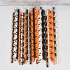 50/25Pcs Halloween Straws Pumpkin Bat Spider Ghost Disposable Drinking Paper Straws Halloween Party Home Bar Supplies
