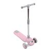Dětská koloběžka 3 kola skládací světlo hudba výškově nastavitelná odrážecí koloběžka pro batole růžová