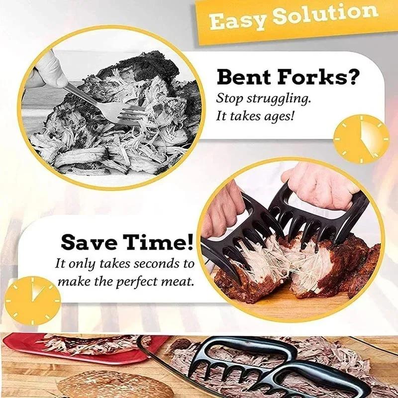 Bear Claw Grinder Tear Meat Tools Bear Claw  BBQ Fork To Tear Meat Food Fork Points As Meat Barbecue Tools In The Kitchen
