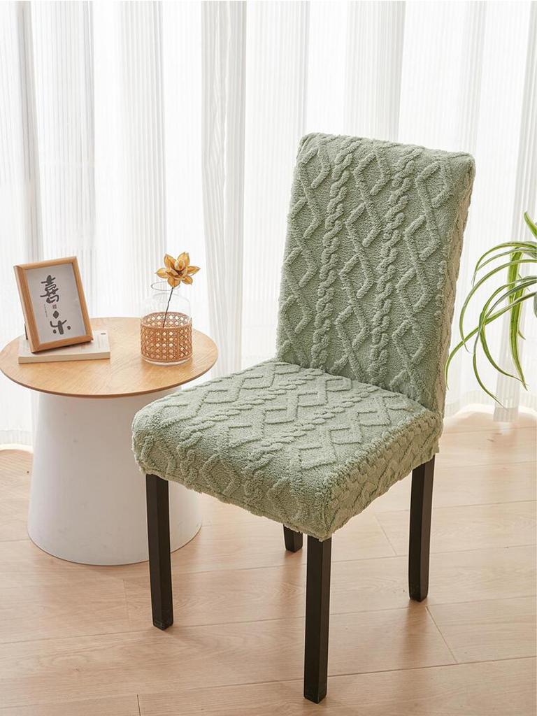 1pc Jacquard Elastic Dust-proof Chair Cover, Simple Four Seasons Universal, Suitable for Bedroom Living Room Chair Cover Decorat
