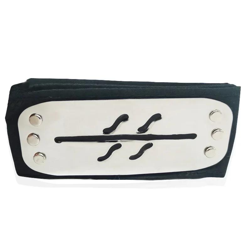 Anime Figures Headbands Guard Ninja Accessories Uzumaki Hatake Kakashi Head Belt Cosplay Props Kids Toys Cool Gift