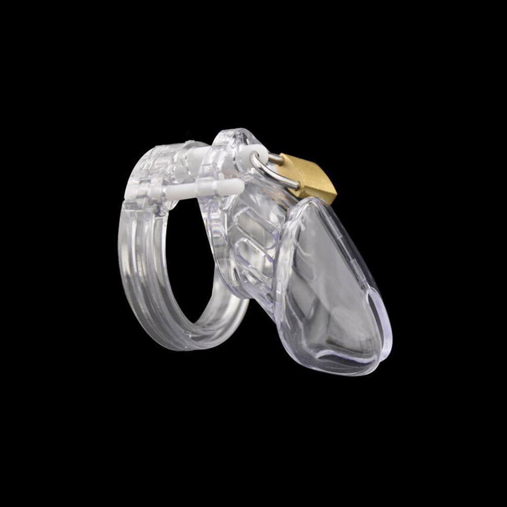 Male Chastity Device Short Plastic Waterproof Cage Locking Cock Cage SM BDSM Adult Toy Chastity Belt Men Secure Comfortable