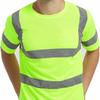 T Shirt High Visibility Short Sleeve Work Reflective Breathable Quick Dry Unisex Apparel