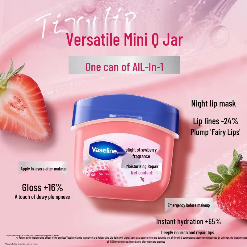 Vaseline Classic Strawberry Lip Balm 4-Pack