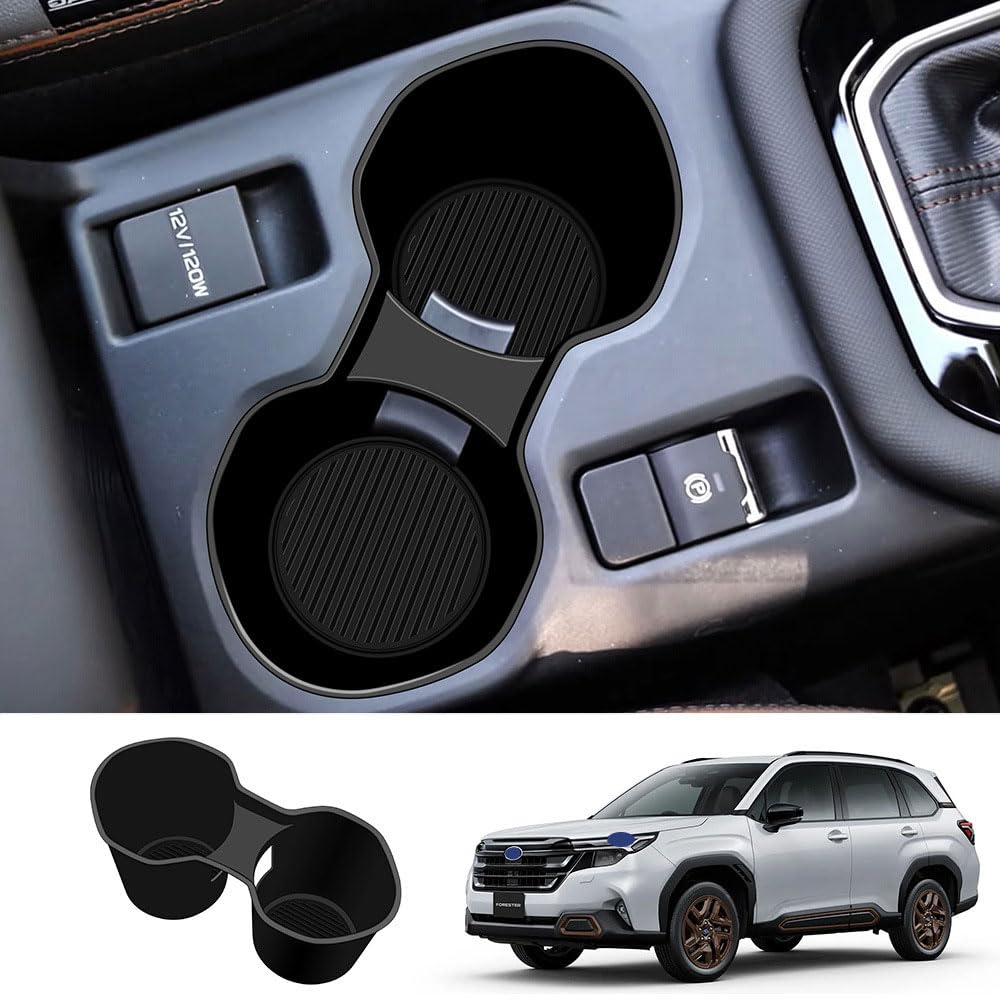 AKARzmellx Silicone Drink Holder Protector for New Subaru Forester SL Series 2025 Scratch and Stain Forester SL Car Cup Holder Protector FORESTER
