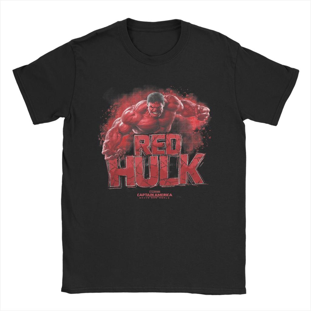 Captain America Brave New World Red Hulk Logo TShirt Unisex Funny Pure Cotton Tees Crewneck Short Sleeve T Shirts