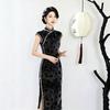 Black sleeveless national style new Chinese long cheongsam improved young 1011 new women's high-end sense retro summer