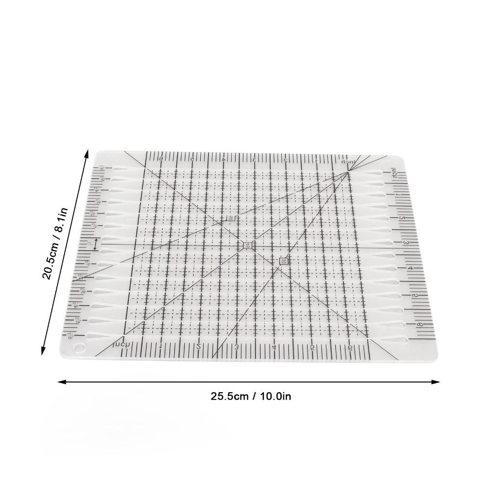 Black Grid Line Patchwork Ruler Accurate Scale Acrylic Sewing Ruler Fabric Cutting Ruler Sewing