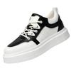 Inner Heightening Board Shoes Men's 8cm Senior Sense 2025 New Leather Breathable Sports and Leisure Shoes Light Platform Men's Shoes