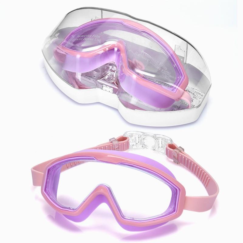 New Children's Swimming Glasses Girls Flat Light Anti-fog Large-frame Boys 'diving Sports Special Clothes
