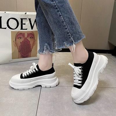 Youth Board Shoes Women Fashion All-match Student Casual Women Shoes New Spring Thick-soled Increase Comfortable Trend