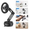 Car Phone Stand Bracket Rack With Powerful Magnets & Vacuum Suctions Capability for Easy Storage Safe Driving Experience