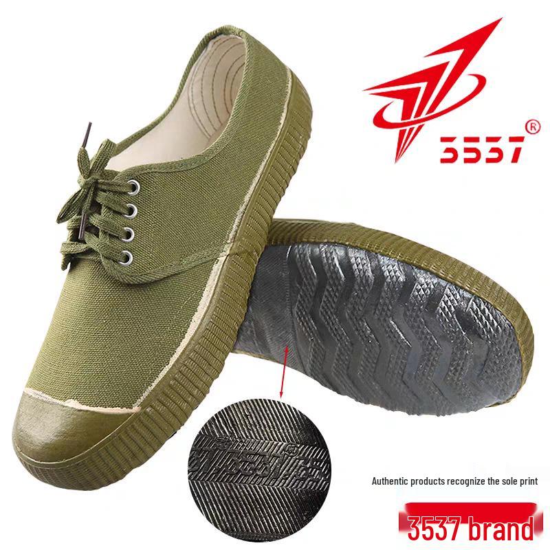 

3537 Men s Yellow Canvas Low-Top Flat-Bottomed Sneakers – Wear-Resistant Construction Shoes 46 Camo Green