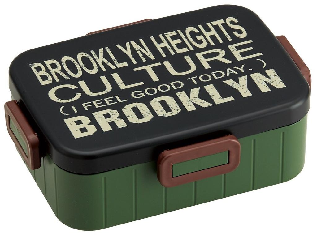 Skater Locking Bento 900ml Large Single Made In Model YZFL9 4-Point Box, Capacity, Tier, Brooklyn, Men's, Japan,