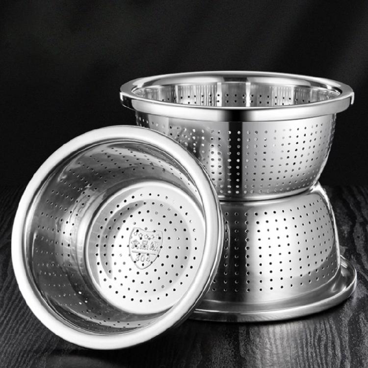 Creative Drain Bowls Multi-functional Draining Bowl Stainless Steel Storage