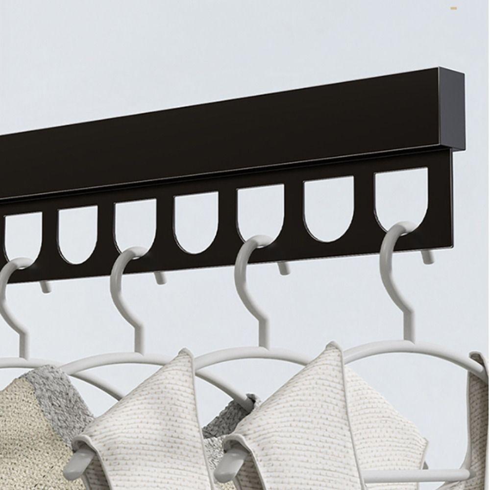 Durable Stainless Steel Folding Drying Rack Space Saving Rust-proof Telescopic Hanger Stable Wall Mount Clothes Hanger Outdoor