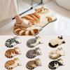 40*60cm Home Bathroom Carpet Ragdoll/ Orange Cat Bedroom Door Small Rug  for Table Bedside