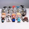 Adorable Frozen Elsa Princess Keychain Silicone Cartoon Key Ring Ideal Gift
