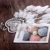 Exquisite Dreamcatcher Feather Decor Pendant Luminescent Ornament Heart Shape Design Hanging Dream Catcher for Bedroom