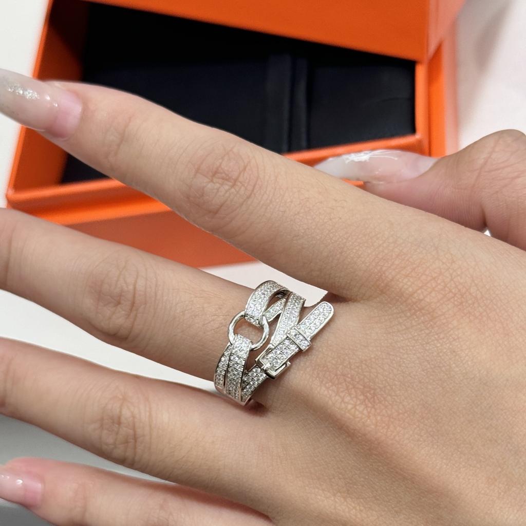 Seiko Replica 8 Herzen 8 Pfeile Gürtelschnalle & Ring Set, Voller Diamant Funkeln, Unisex 18 Karat Vergoldeter Schmuck