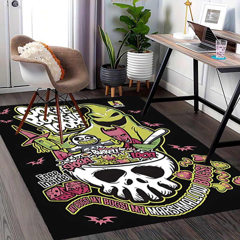 1pc Nightmare Before Christmas Carpet for Playroom Bedroom Living Room Sofa Home Decor,Game Area Rug Non-slip Floor Mat. D7280119