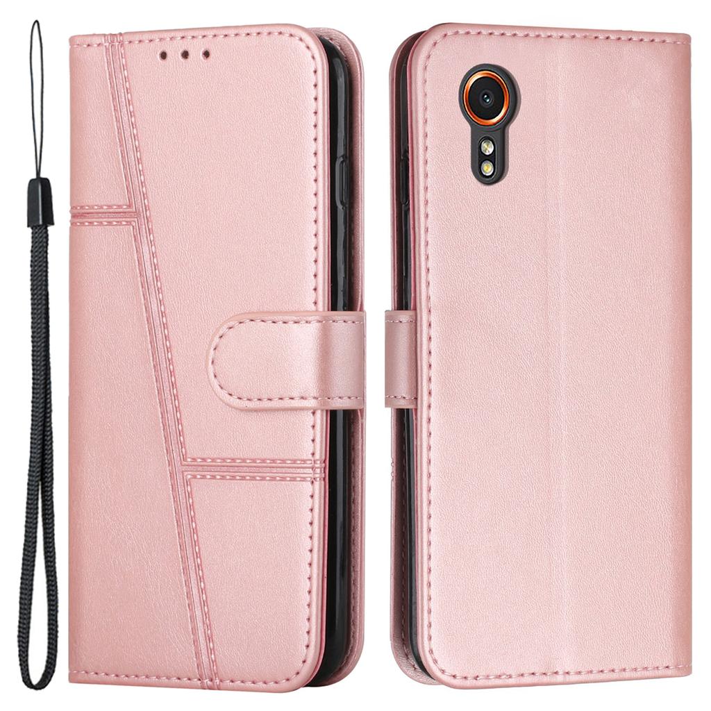 PU Leather Cases for Samsung Galaxy Xcover7 Phone Stand Cover All-Round Protection Phone Shell