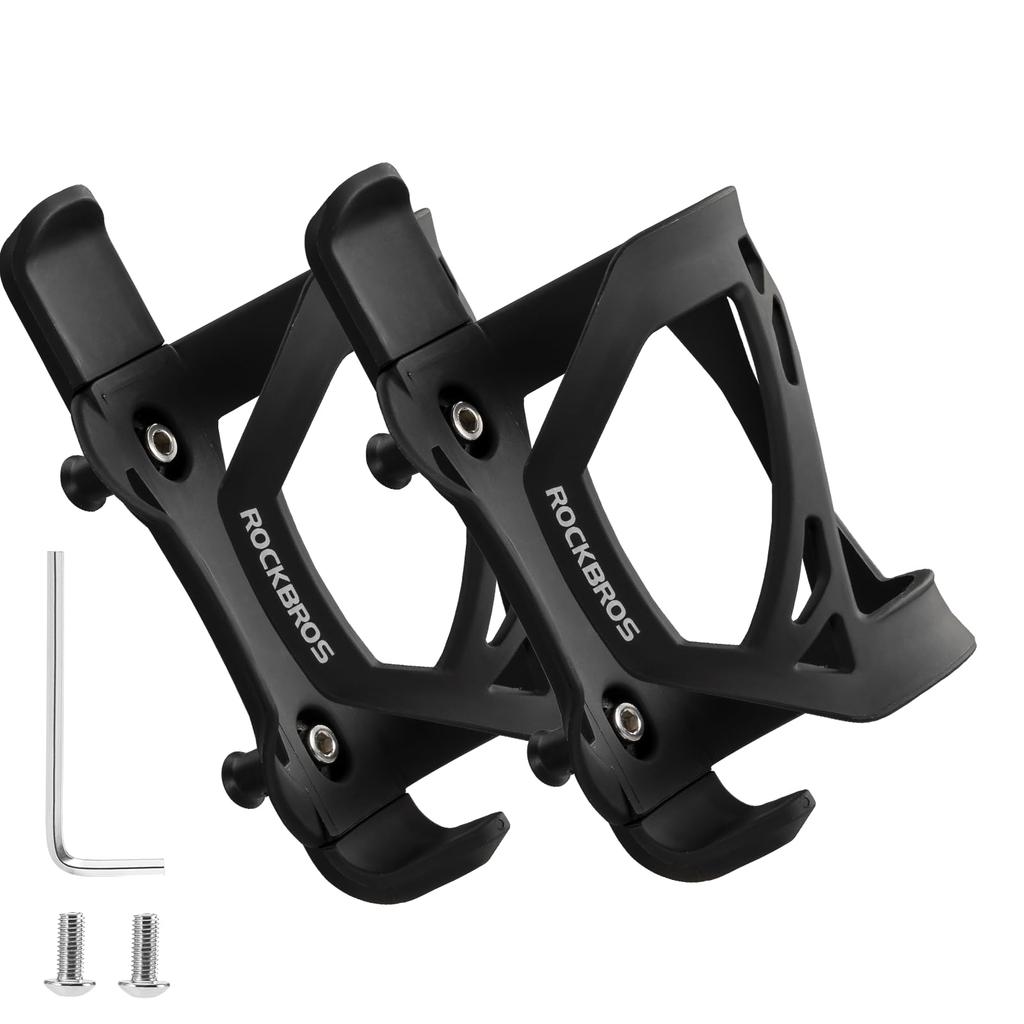 ROCKBROS Bicycle Bottle Holder for Road Lightweight and Durable Molding with Side Easy Stylish Design for Cross and Fits and Diameter Bottles