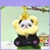 Plüsch Panda Schlüsselanhänger mit Blumenhut Schlüsselanhänger für Kinder und Sammler