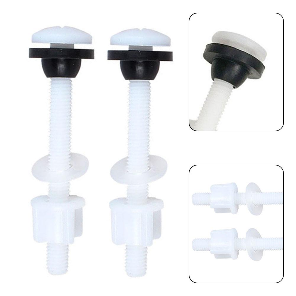 Rubber Pad Set Water Tank Screws Toilet Plastic And Rubber Thread Diameter X 0.35\\\" Toilet Fixing Screw 8 X 2.4cm