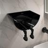 Creative Wall Mounted Waterproof Black Toilet Paper Holder Easy Install For Bathroom Decor