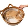 Cats Play Basket Bed Stylish Nest for Small Puppy Kittens Cartoon Kittens Mat Pet Bed Scratch Resistant for Household