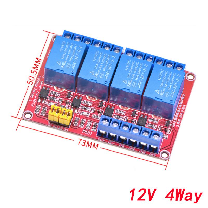 1 2 4 6 8 Channel 5V 12V 24V Relay Module Board Shield with Optocoupler Support High and Low Level Trigger for Arduino