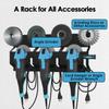 3-Slot Angle Grinder And Polisher Holder Wall-Mounted Metal Tool Rack Tool Organizer For Garage And Space-Saving