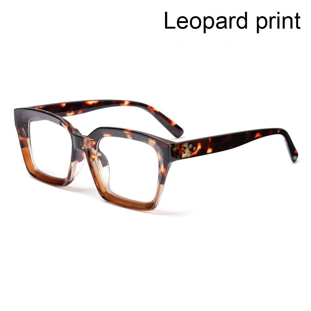1Pc Oversized Square Frame Reading Glasses Men Women Fashion Ultra Light High-Definition Presbyopia Eyeglasses Diopter 0~+3.0