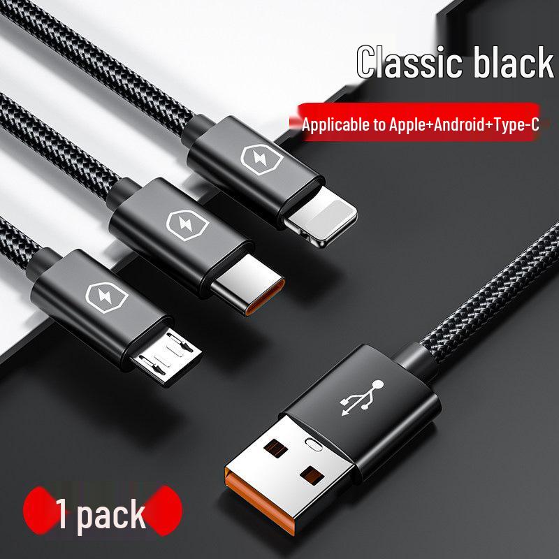 100W Fast Charging 3-in-1 Multi-Head Cable for Apple  Android супер быстрой зарядки