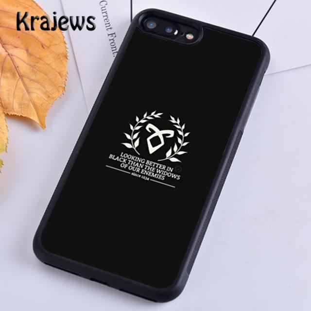 Krajews TV Series Shadowhunters Soft Phone Case Skal för iPhone 14 5 SE 6s 7 8 plus XR XS 11 12 13 pro max Samsung S21 S22ultra