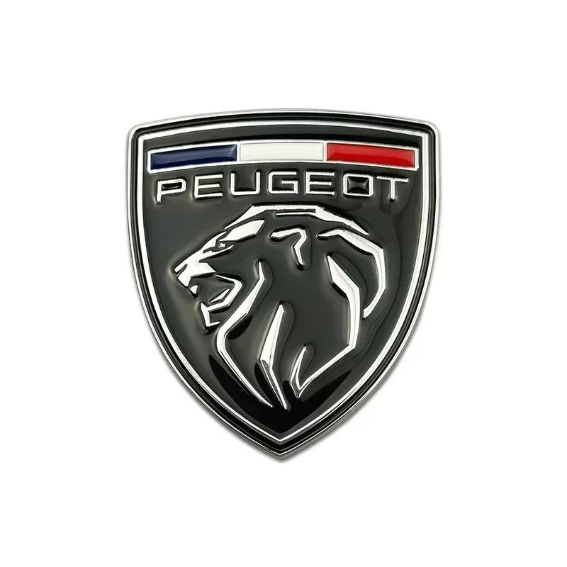 6.2x6cm Metal Car Fender Side Emblem Rear Trunk Badge Sticker for Peugeot 206 207 208 301 508 308 407 5008 2008 4008 ZI 106 107 108