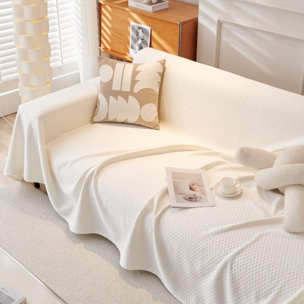 Cotton Sofa Cover Dust and Anti-Cat Scratch Protection Carpet Single Full Four Season Modern Luxury Throw Blanket