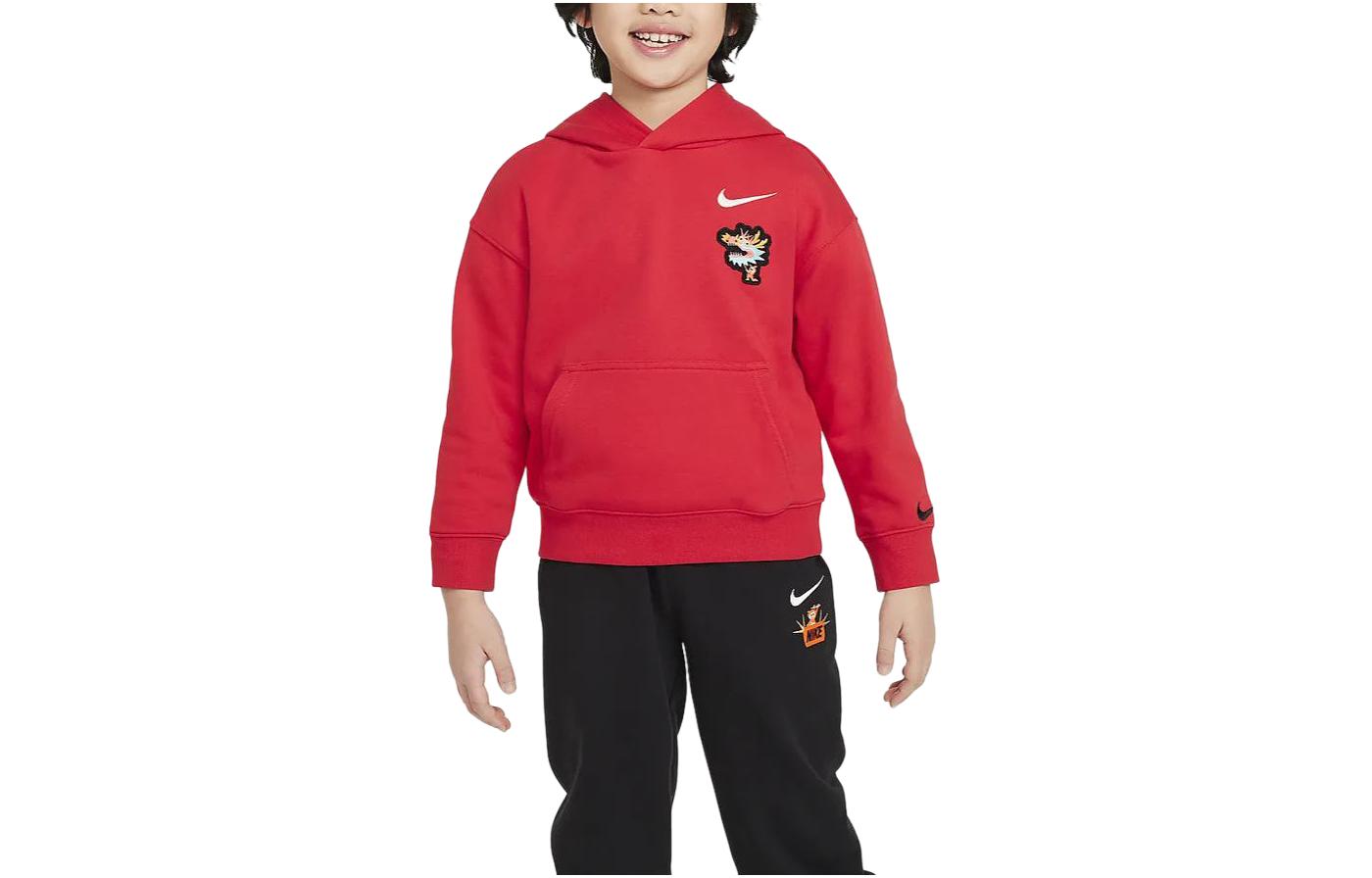Nike Sweatshirt Dragon Soaring New Year Collection FW23 Sportswear Chinese New Year Red Kids  HF7030-657 6