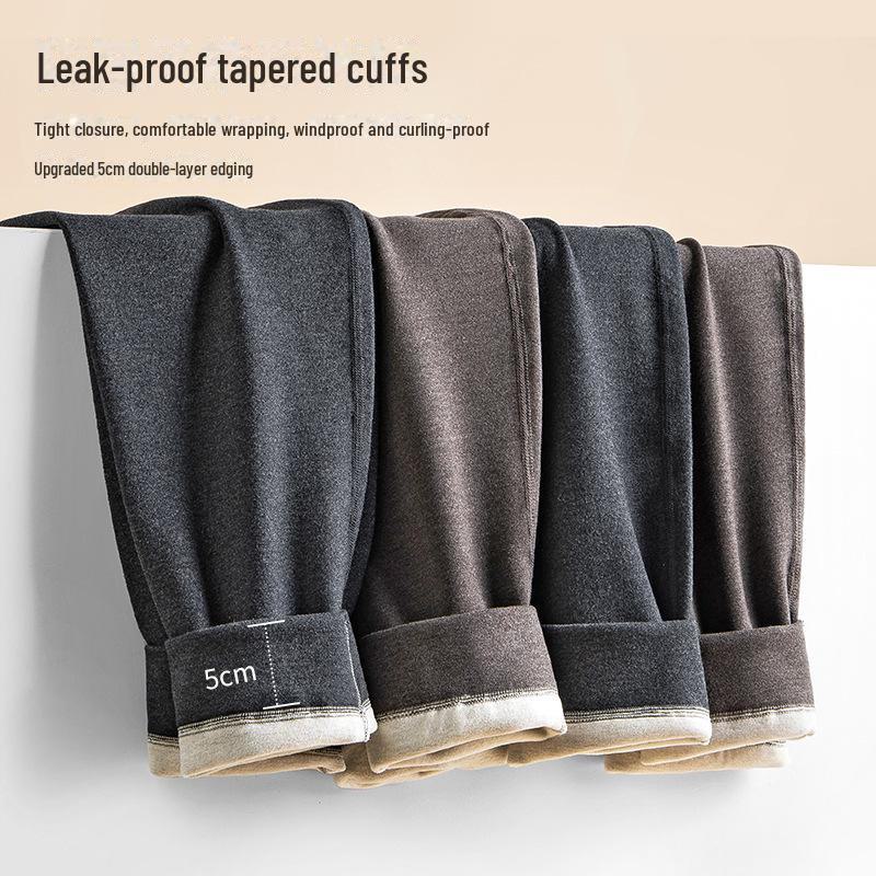 [Extra Warm] Men's Mulberry Silk Wool Thermal Underwear Set for Fall/Winter