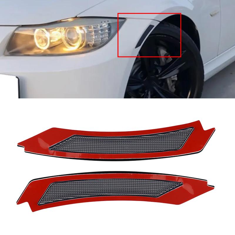 2PC Side Fender Marker Light Housing Cover For BMW E90/E91 LCI 3 Series 4 Door Sedan/ 5 Door Wagon Does NOT fit M3 Models 09-11