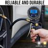 Digital Tire Pressure Gauge with Inflator, 3-250 PSI Air Compressor Accessories with Air Chuck Quick Connect Coupler, Car Attachments with Rubber