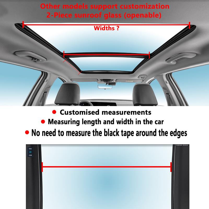 Für Volvo XC90 2016~2026 25 MK2 Auto Panoramadach Isolierung Dachvisier Elektrostatische Adsorption Wildleder Stoff Sonnenschutz