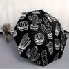 1pc Cactus Pattern Automatic Umbrella - 8-Rib Foldable Design, Outdoor Adventures, and Family Celebrations yy250829048
