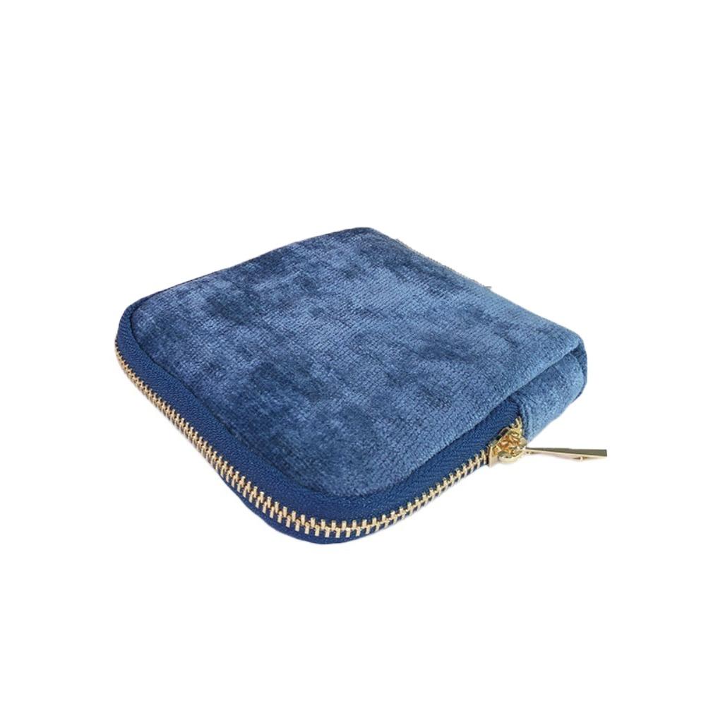 Multi-Layered Flannel Jewelry Zipper Bag Anti-lost Cloth Jewelry Organizer  Party