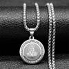 Katholische San Judas Medaille Anhänger Halskette für Frauen Männer Edelstahl Goldfarbe Heiliger Judas Kette Schmuck collar hombre