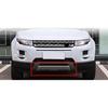 Front Bumper Tow Hook Cover Lip For Land Rover Range Rover Evoque 2010-15 Silver Lower Spoiler Trailer Guard Skid Plate LR048510