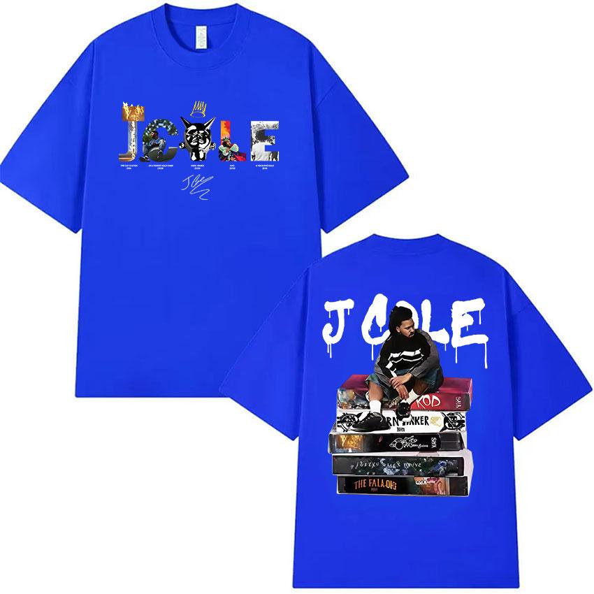 Rapper J Cole THE FALL OFF Tour Album 2026 Maglietta Grafica Unisex Vintage Oversize in Cotone Magliette Unisex Hip Hop Abbigliamento Maglietta
